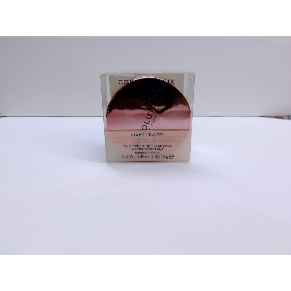 Revolution Conceal‎ & Fix Loose Setting Powder Light Yellow Talc Free 13g/#26823